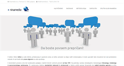 Desktop Screenshot of ninamedia.si